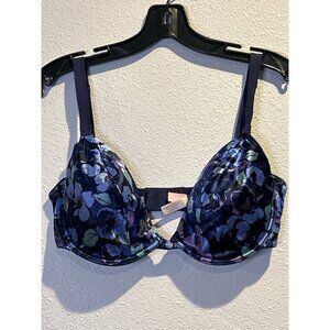 Victorias Secret 38D Vintage Satin Full Coverage Underwire Floral